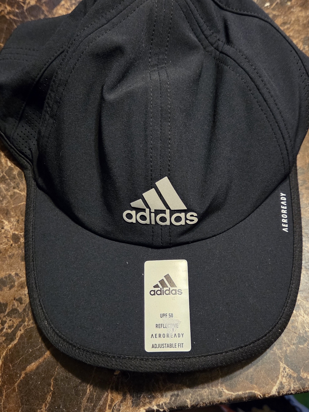 adidas Black Performance AEROREADY Cap with Reflective Logo